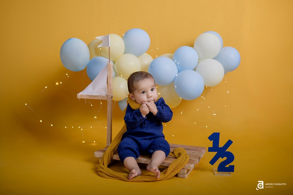 Half Birthday Photoshoot ∞ Fotografia Infantil Colima – Estudio Colima ∞ Damian Cumple 6&nbsp;meses